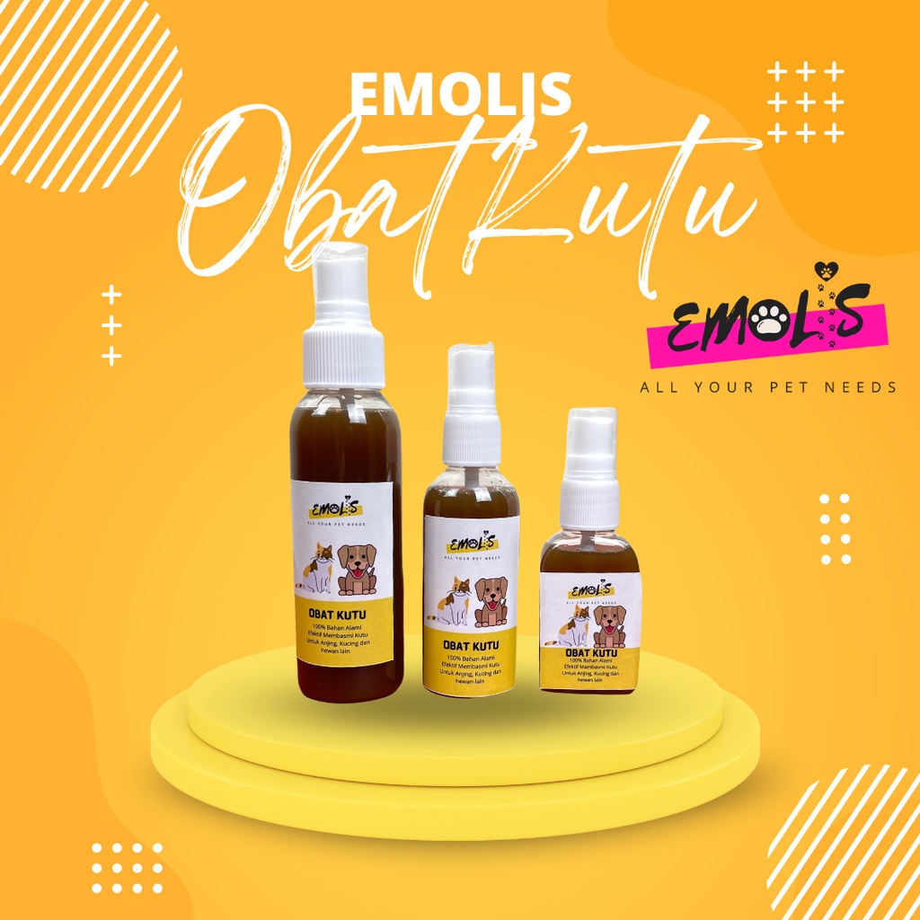 Emolis Obat Kutu Anti Scabies Hewan Peliharaan Obat Tungau Flea Remover OK01 PGM