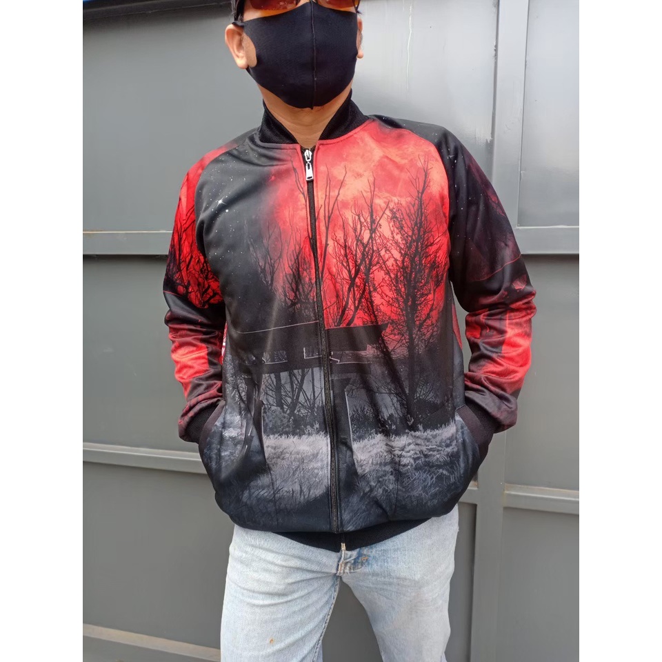Jaket Sukajan Bahan Lotto Jacket New Karakter Jepang Japan Pria Lelaki Laki Cowo Cowok