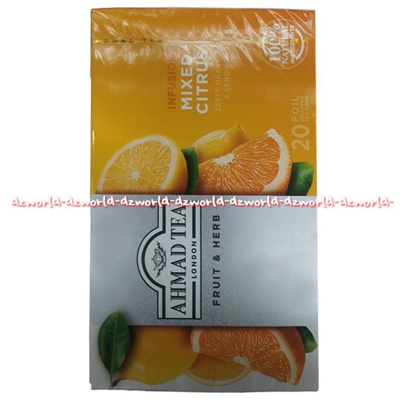 Ahmad Tea Fruit &amp; Herbs Infuision Mixed Citrus 20foil Teh Rasa Buah Jeruk Ahmadtea Mix Citrus