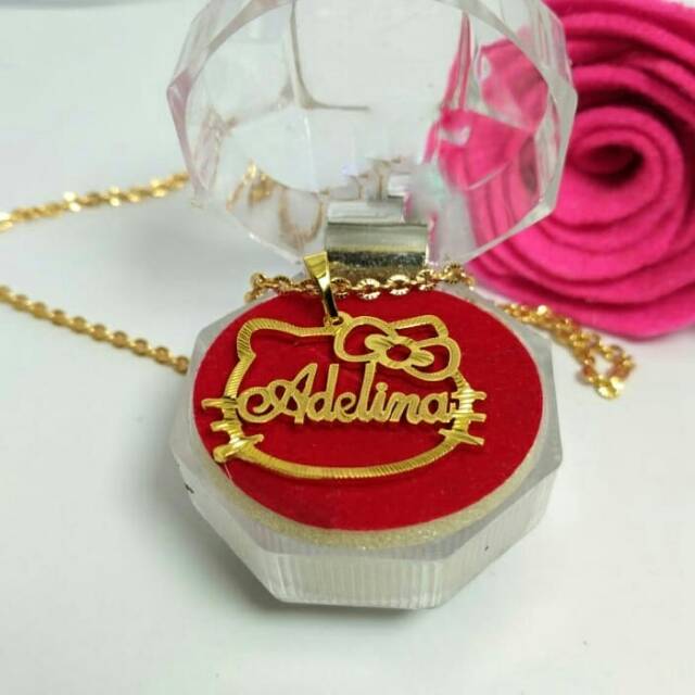 KALUNG NAMA / KALUNG ANAK / KALUNG LAPIS EMAS / KALUNG HELLO KITTY