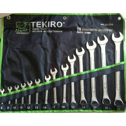 KUNCI RING PAS SET 14 PCS 8-32 MM TEKIRO COMBINATION