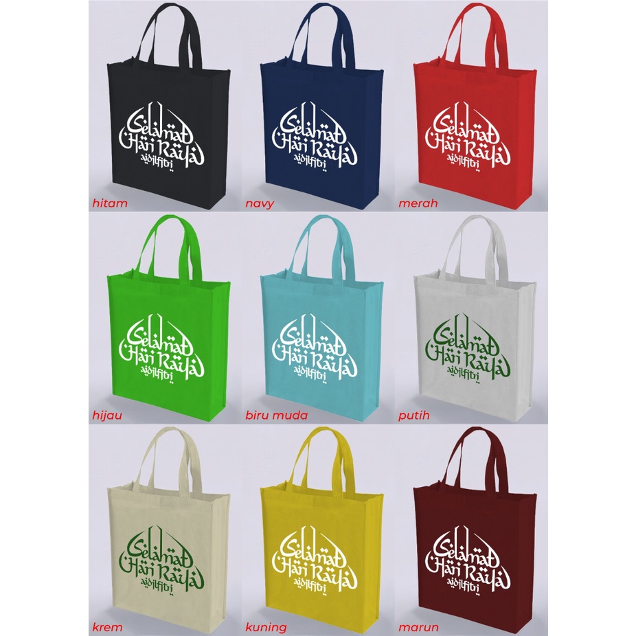 

IniTasQ - Goodie Bag Lebaran - Tas Idul Fitri - Tas Parcel Idul Fitri Lebaran - Totebag Parcel