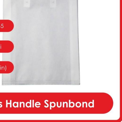 

◄ GOODIE BAG SPUNBOND HANDLE LUSINAN 38x45 / Tas Press Handle (Putih) ➵