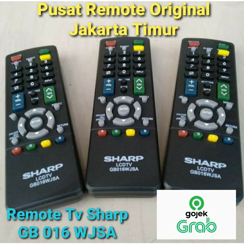 REMOTE REMOT TV LED SHARP GB016WJSA ORIGINAL PABRIK