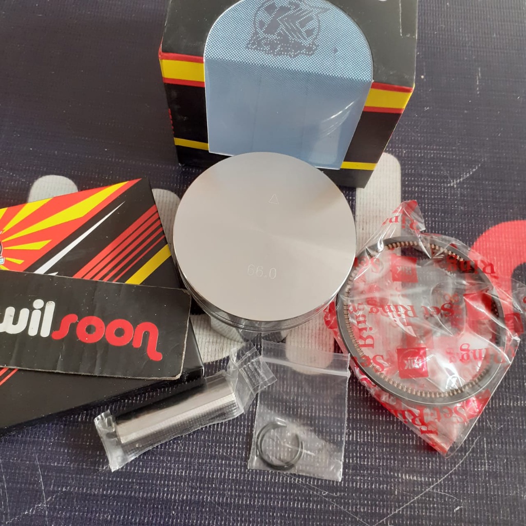 Piston Kit / Seher Set Kawahara Racing 66MM Pin 14 M37-3 00.5 Yamaha Jupiter MX / Sniper MX / Vixion