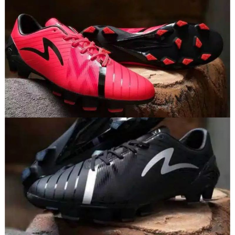 ORIGINAL SPECS ACCELERATOR SLAZ PRO FG RED BLACK SEPATU SEPAK BOLA ASLI SEPAKBOLA ORI FOOTBALL BNIB