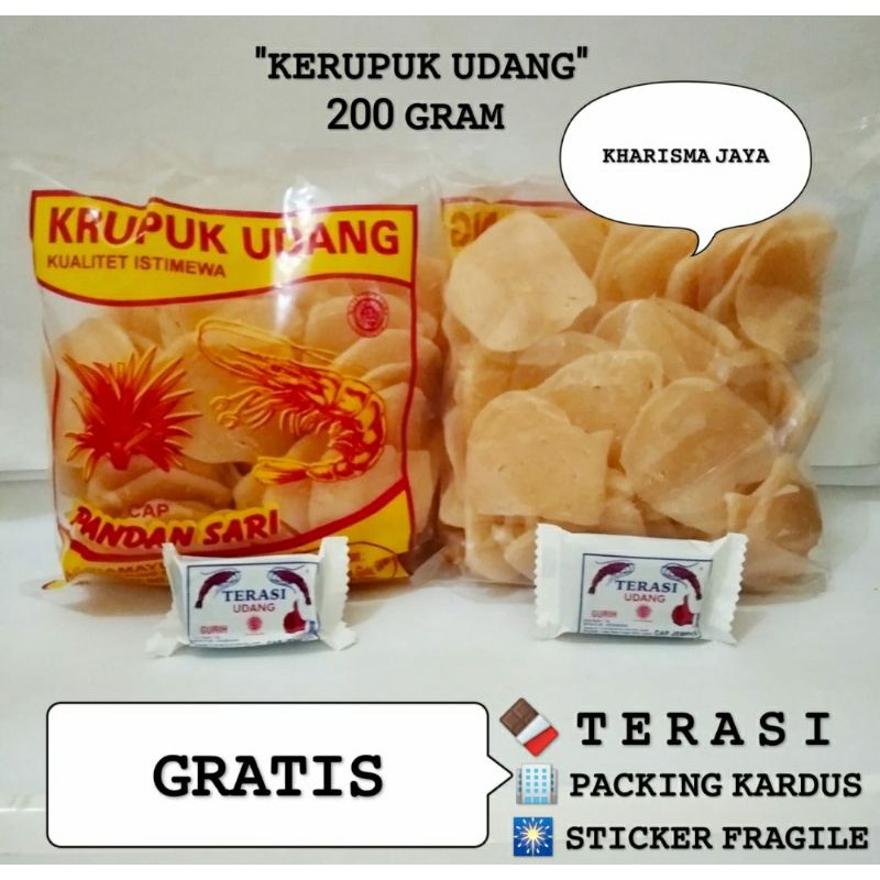 

@200gr Krupuk udang pandan sari indramayu Oleh Oleh Cirebon