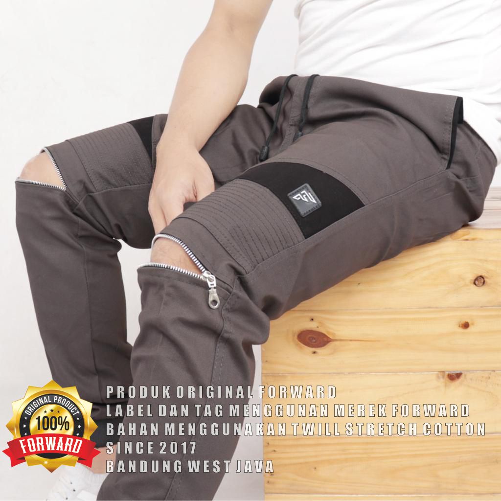 Celana Panjang Chino Jogger Cargo Pria FORWARDSYSTEM
