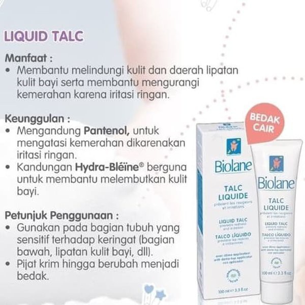 Biolane Liquid Talc Hypoallergenic 100ml