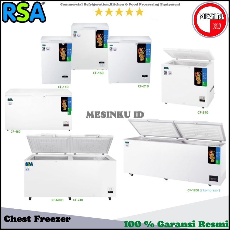 Chest Freezer Rsa Freezer Mini Freezer Box All Varian Original Garansi Resmi CF-110 CF-160 CF-210 CF