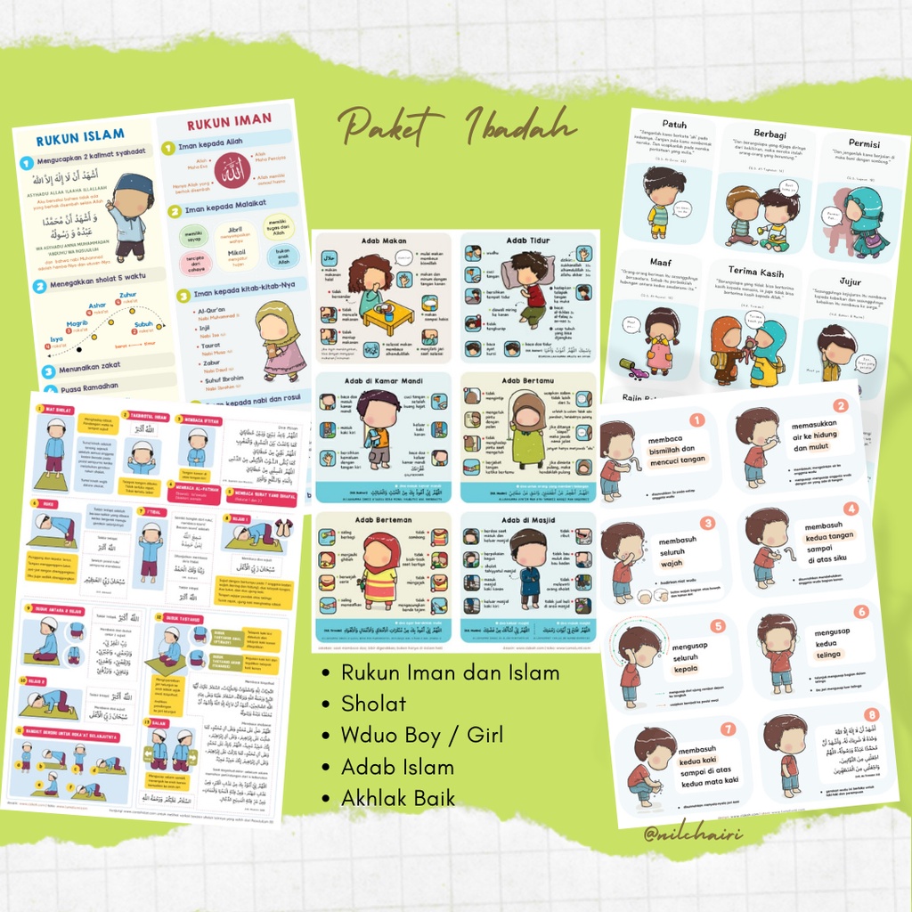 

Paket poster ibadah (5pcs)