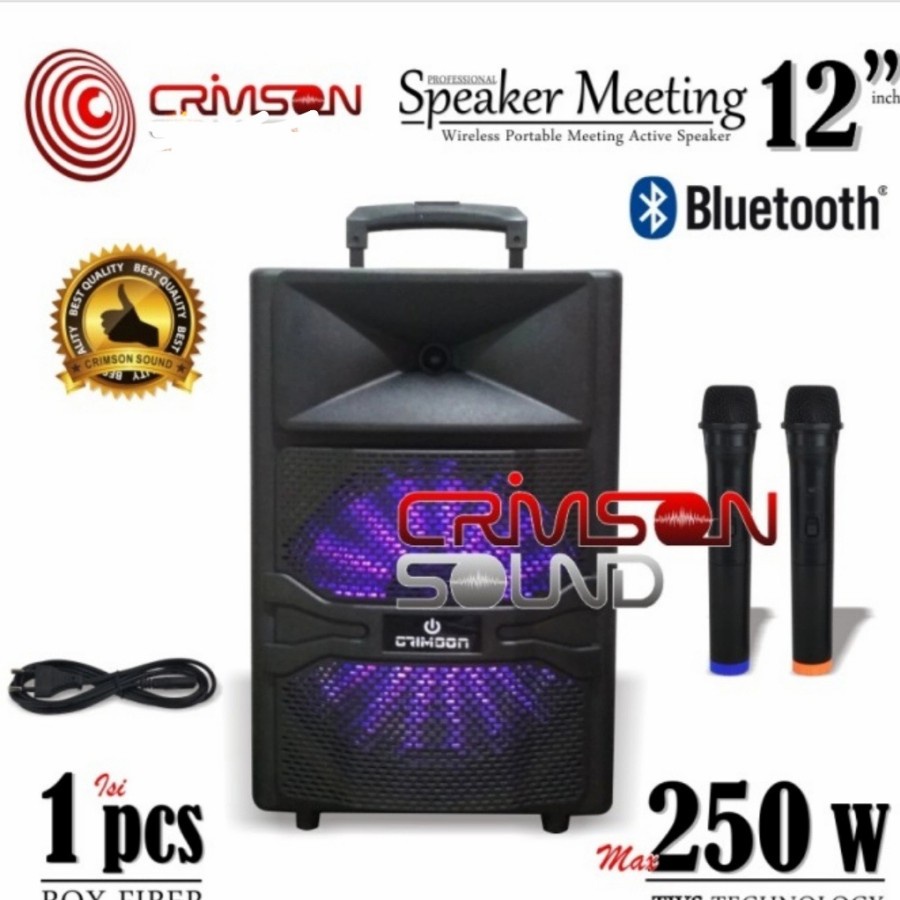 Speaker portable wireless crimson cr 12 optimus cr12 optimus bluetooth