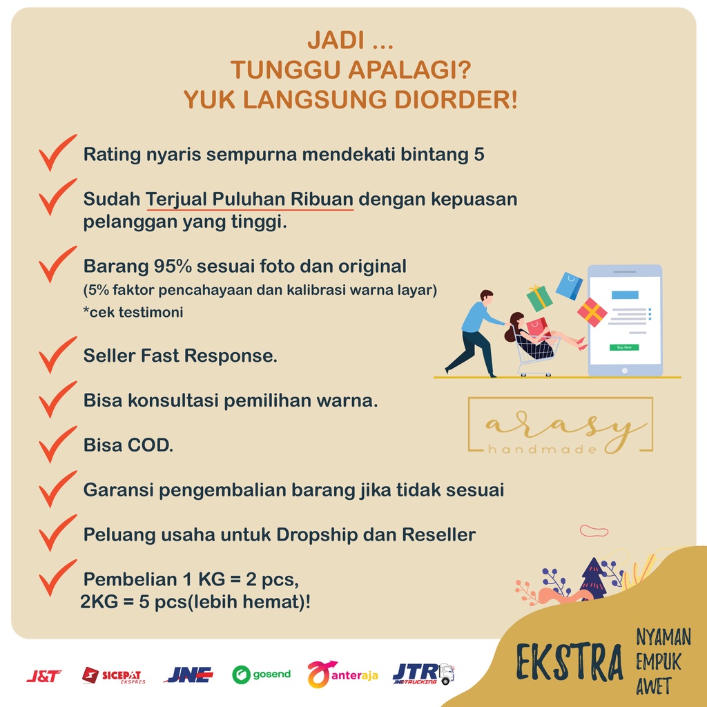 ARASY Bantal Duduk / Bantal Alas Duduk Kursi dan Lesehan