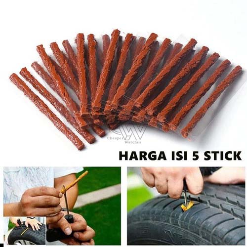 Cheaper-Refill Isi Ulang Karet Ban Tubles Tire Repair Tambal Lem Cacing Mobil Motor Tire Tubeless tubless 10 cm