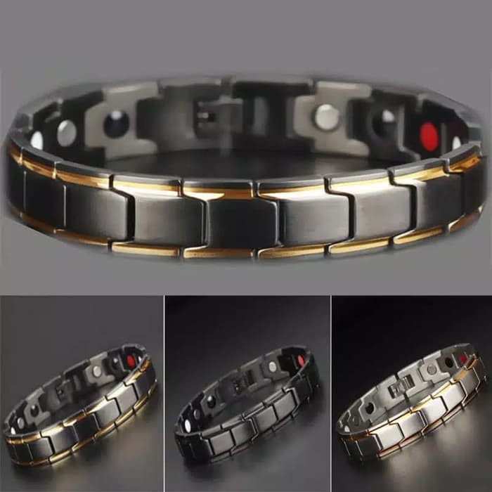 GELANG KESEHATAN TITANIUM BEST SELLER ORIGINAL 100% TITANIUM MAGNET 001