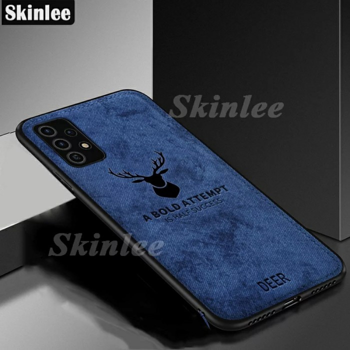 SoftCase Samsung Galaxy A 52 A52 Cover Rusa Jeans Denim Canvas Premium