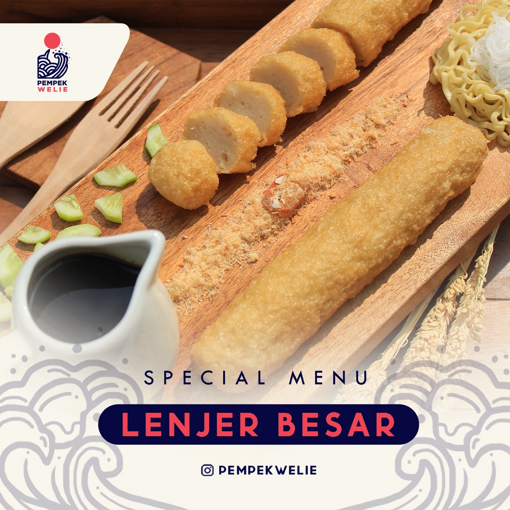 

PEMPEK IKAN TENGGIRI - LENJER BESAR BY PEMPEK WELIE