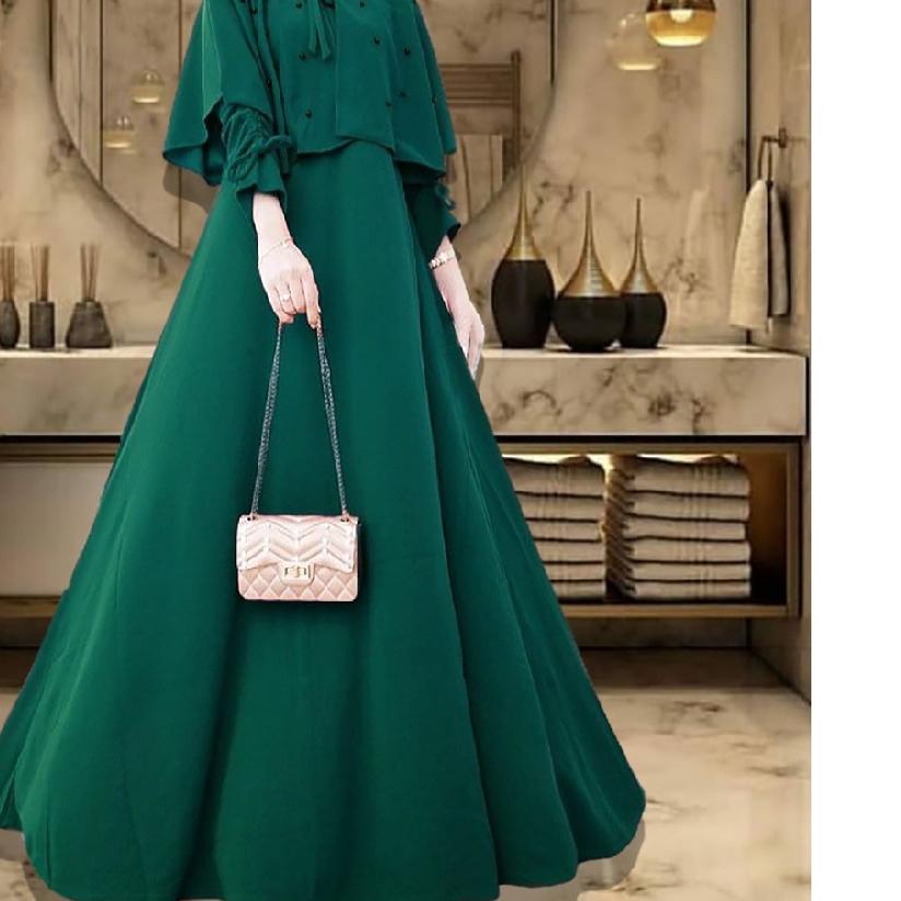 [R.A] Caca Dress Carita Maxy | Sabrina Dress l Gamis Muslim Wanita