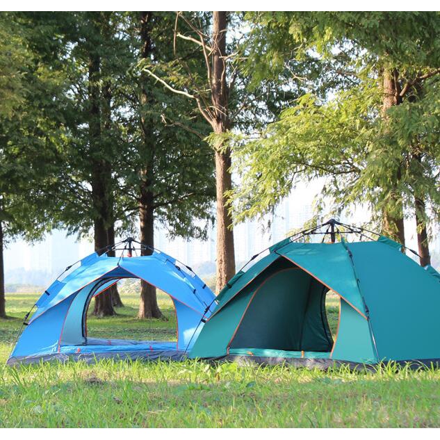 Barnik88 Tenda Camping Lipat Otomatis Kapasitas 2-4 Orang Tenda Outdoor Praktis Waterproof bisa cod Tenda Camping Zp 5 Simple Tampa Harus Di Rakit/Tenda Outdor