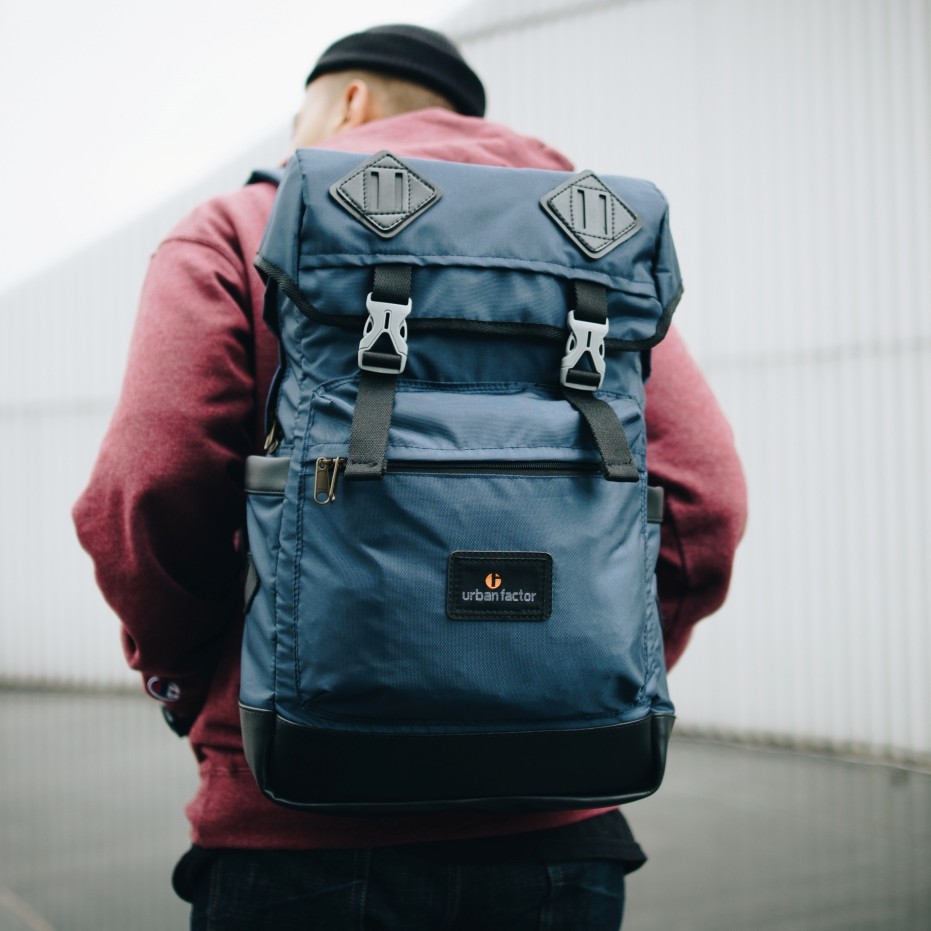 ROUTE NAVY |Urban Factor x FORIND| Tas Ransel Punggung Ori Bag Pria Wanita Backpack Baru Gunung New