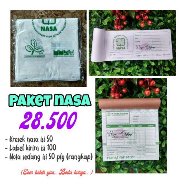 Nota Olshop Nasa Label Pengiriman Nasa Kresek Nasa Shopee Indonesia