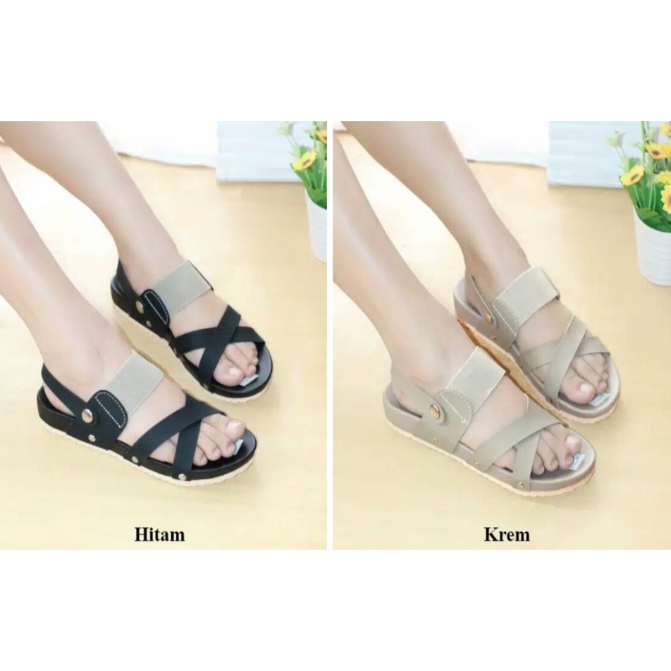 Sendal Tali Wanita silang karet Flip Flop