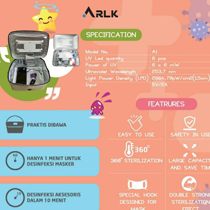 UV STERILIZER ARLK DISINFECTION BOX ALAT STERIL PORTABLE GOOD QUALITY