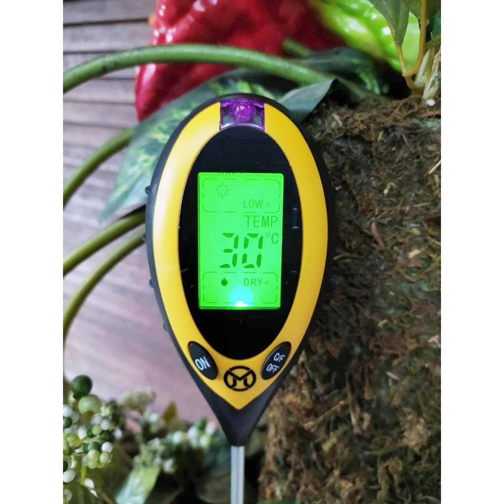 Mediatech Soil meter 4 in1 Soil Survey Instrument - pH Meter Tanah Digital - B19005