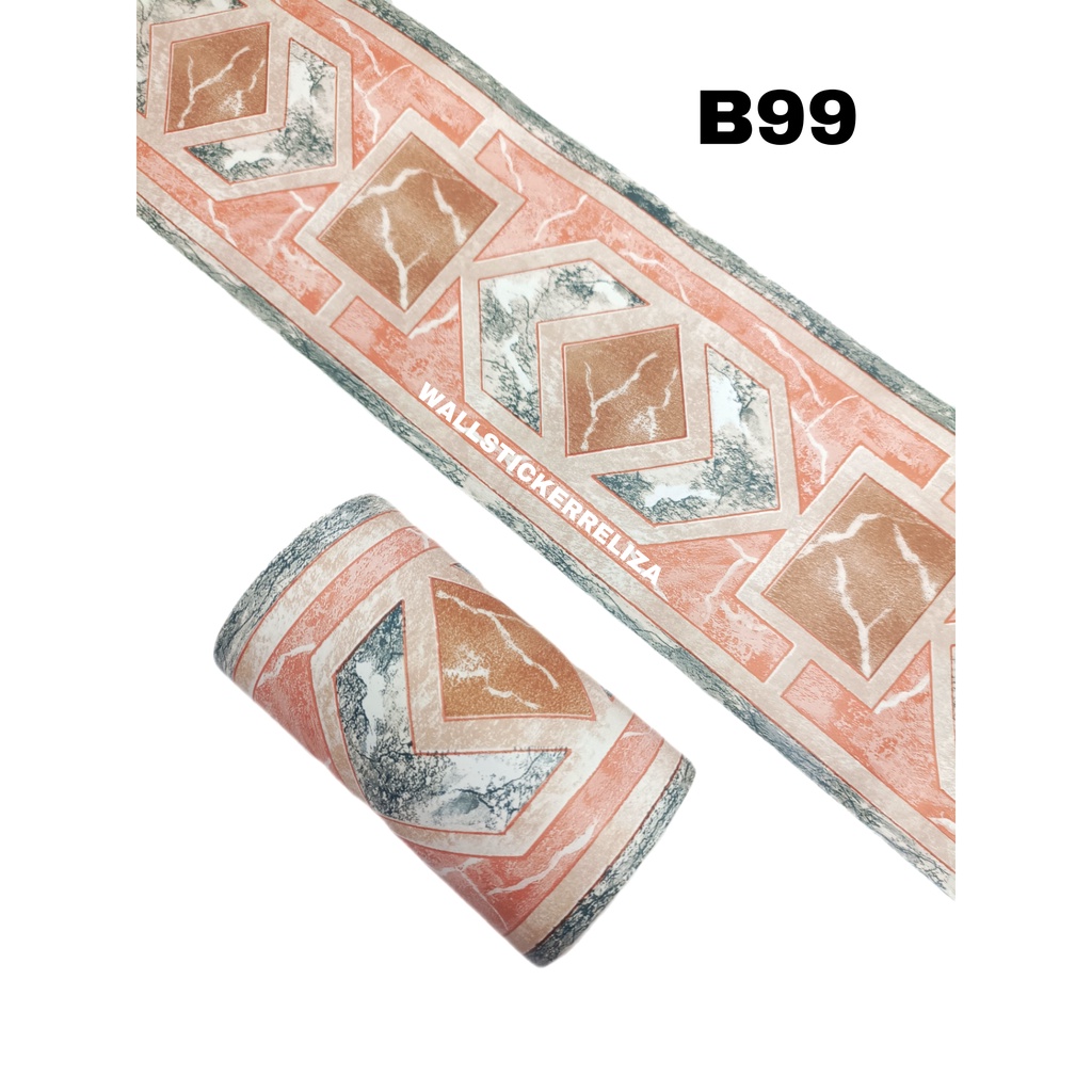 RELIZA Wall Border PINK ABU 10CM X 10METER Wallborder B99