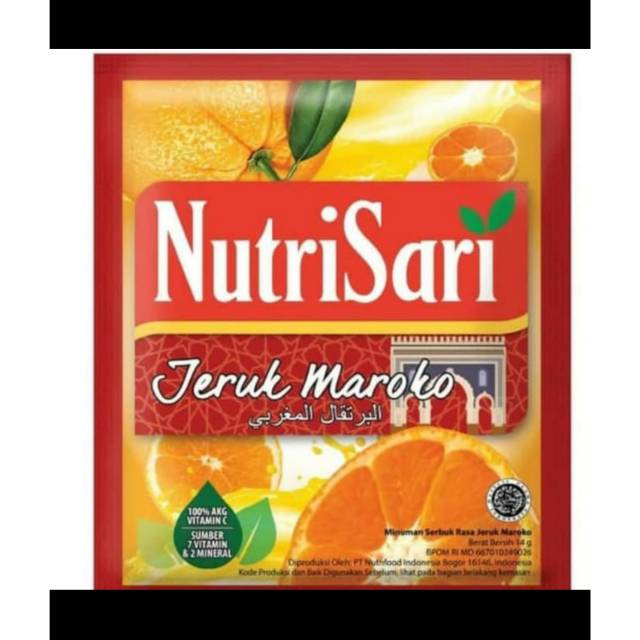 

NUTRISARI JERUK MAROKO SACHET 11 GRAM