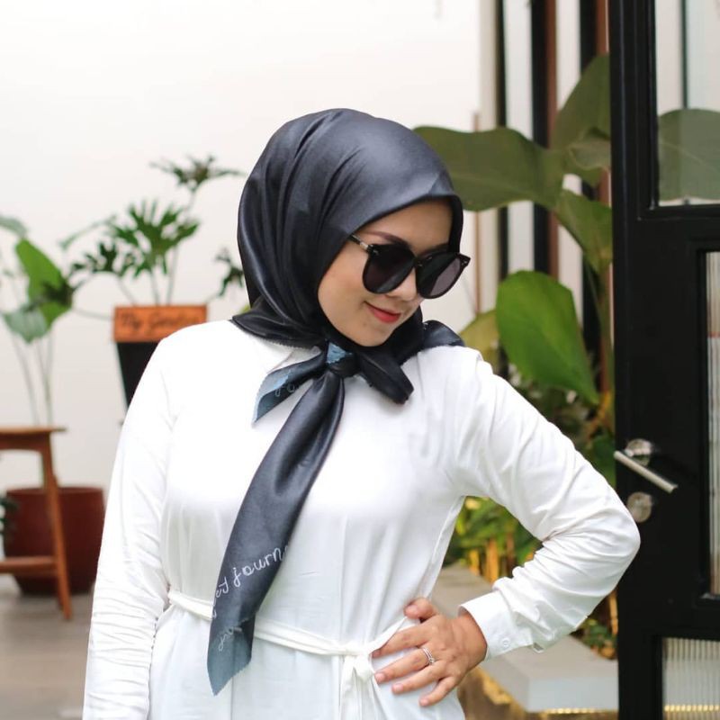 Journey Hijab Journey Hijab Scraft Promo journey hijab jilbab segiempat fashion scarf printing Ori