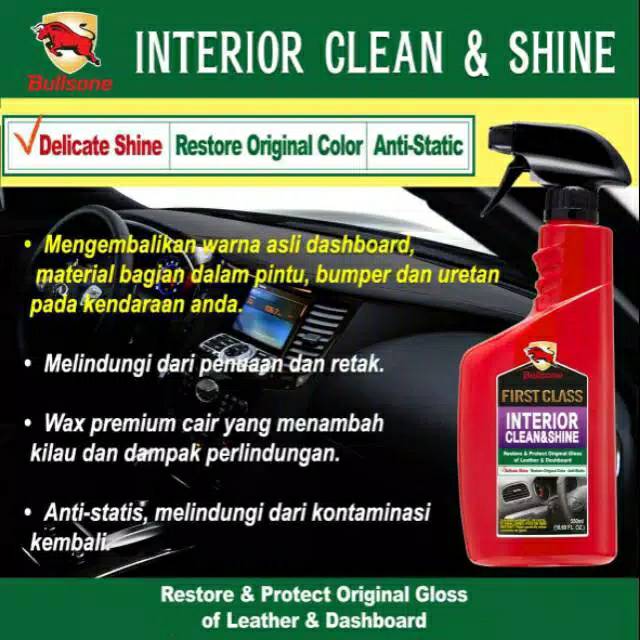 Bullsone - Interior clean&shine/ bersih interior mobil/wax