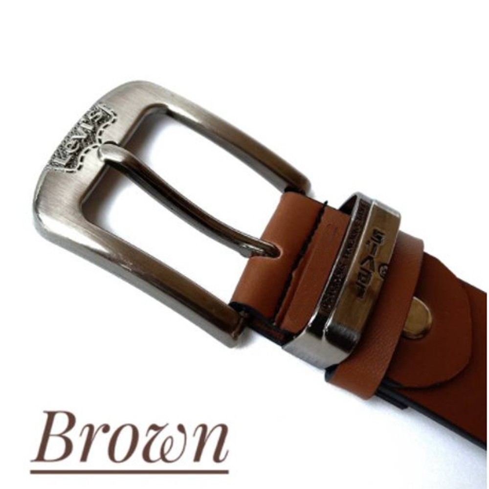 SHOPEE 6.6 SUPER SALE!! IKAT PINGGANG KULIT PRIA SABUK PRIA GESPER KULIT PRIA MEN BELT CODE :K-SERIES 1 #Brown