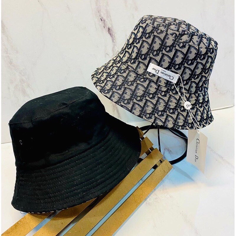 Topi Bucket dior bolak balik real pic