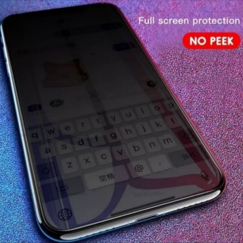 Vivo Y15s tempered glass privacy anti gores anti spy