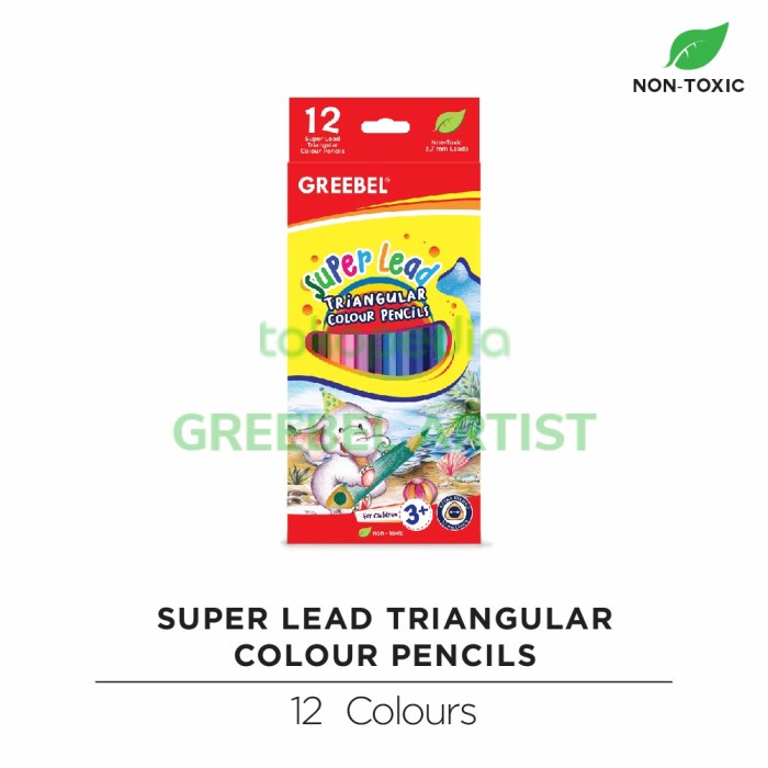 

Sale Pensil Warna Greebel Super Lead 12 Warna Diskon