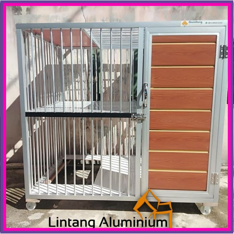 Kandang Kucing Aluminium//Minimalis 2kamar