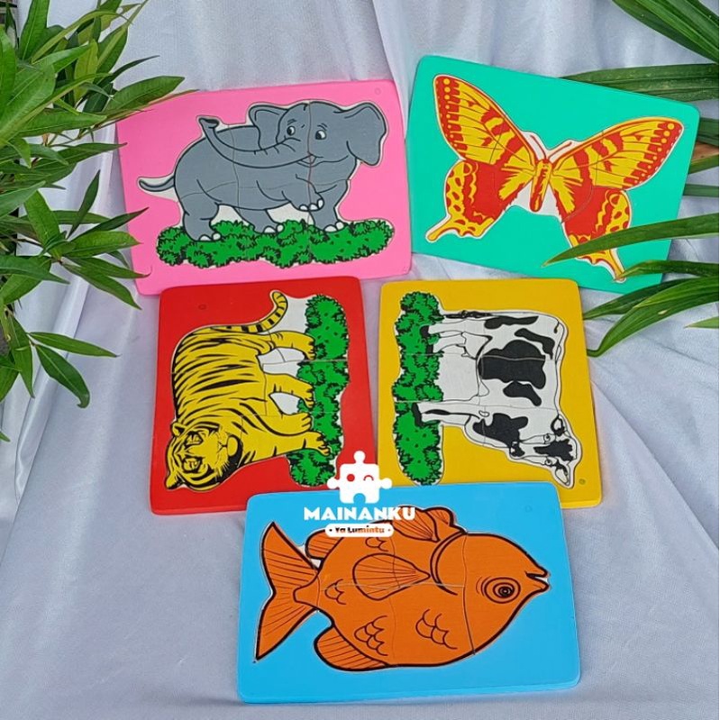 Mainan Edukasi Anak Puzzle Binatang