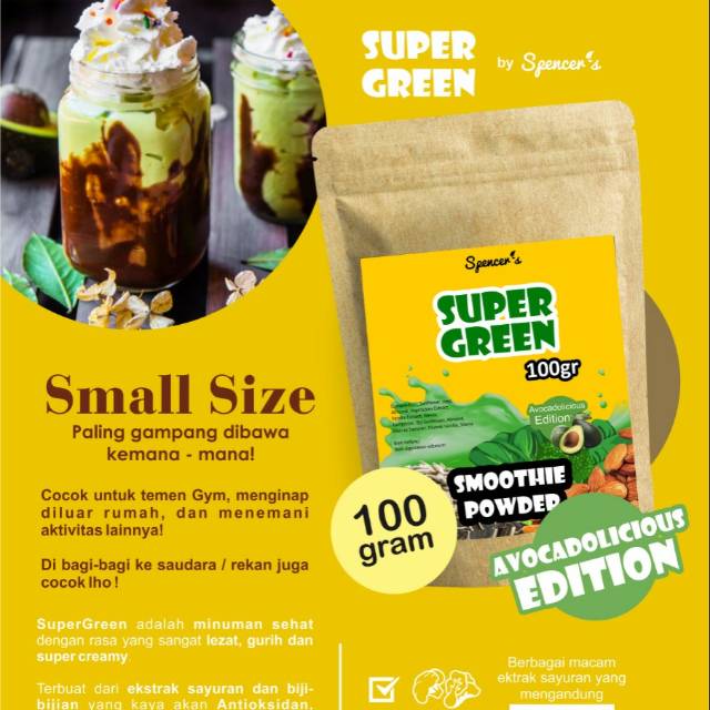 

Spencer's super green smoothie powder