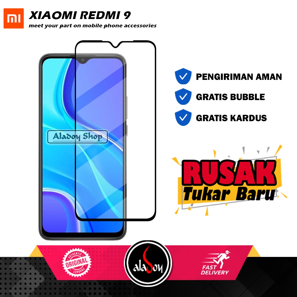 Tempered Glass Xiaomi Redmi 9 Anti Gores Layar Screen Protection