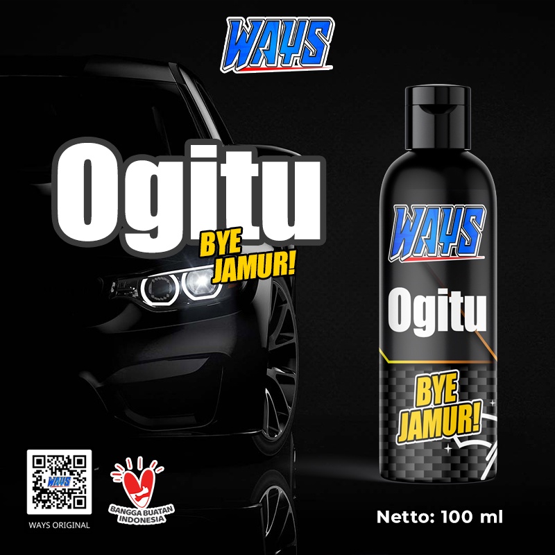 WAYS Obat Pembersih Jamur Kaca Mobil Cairan Penghilang Kerak Car Logo Emblem / Ogitu Waterspot Remover 100ml