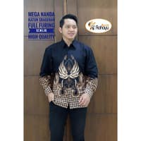 MEGA NANDA RAHAYU Kemeja Batik SOLO PRIA Lengan Panjang Cowok Atasan Premium Modern KATUN HALUS FULL FURING PERWIRA MAHESA ASTAGUNA RAJASWA GITARJA SUKET SEGORO PRIMISIMA PEKSI NAVY SELING GURDO IJO BABON ANGKREM KAPAL KANDAS VIJAY 2 MANGKUBUMI MODHANG