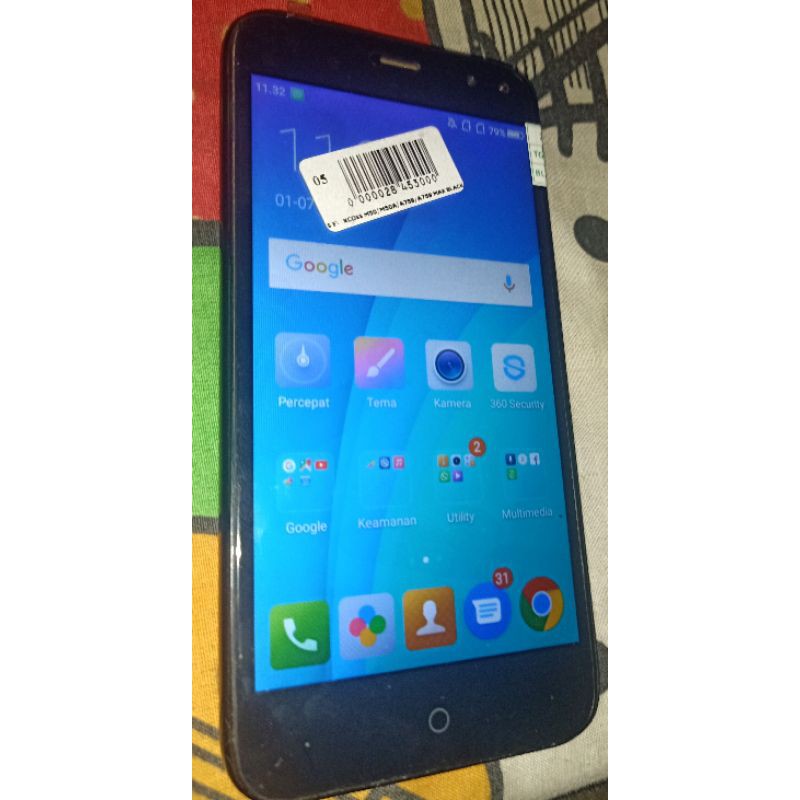 HP Bekas Murah Handphone Android Evercoss A75B Mesin Normal Termasuk Baterai