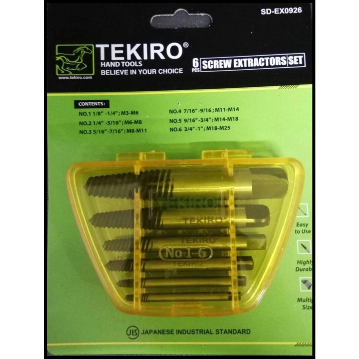 Tap Balik Set Tekiro ' Tap Pembuka Baut Patah Tekiro