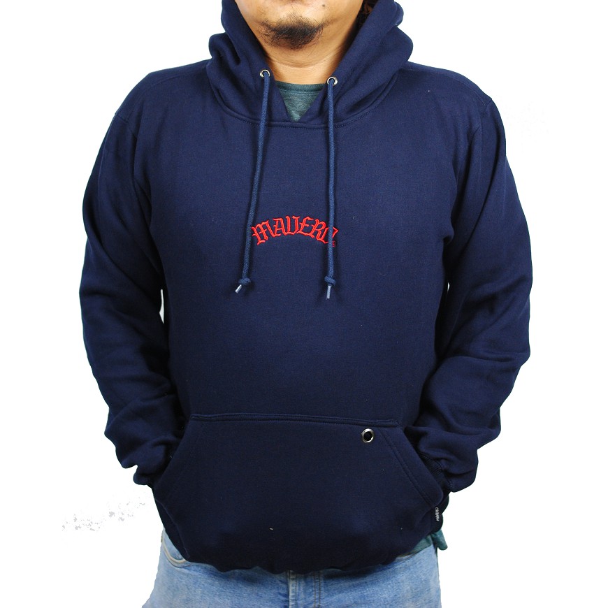 Mavero Hoodie Font 07 -Navy