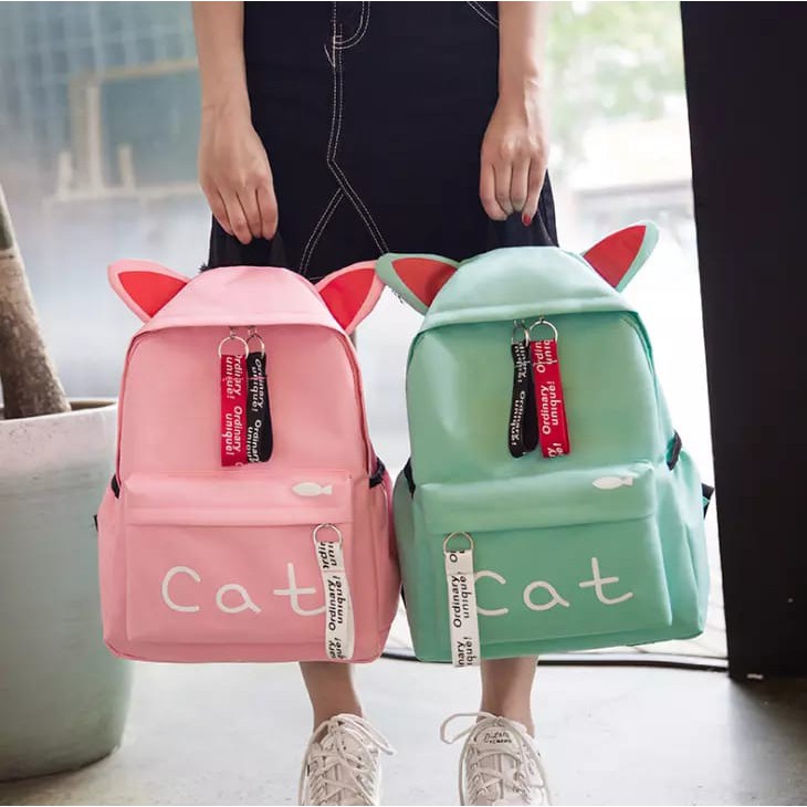 ARMELIA SHOP - TAS RANSEL WANITA CAT SINGLE / TAS RANSEL ANAK