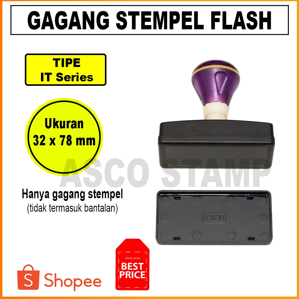 

Gagang Stempel Flash IT 32 x 78 mm