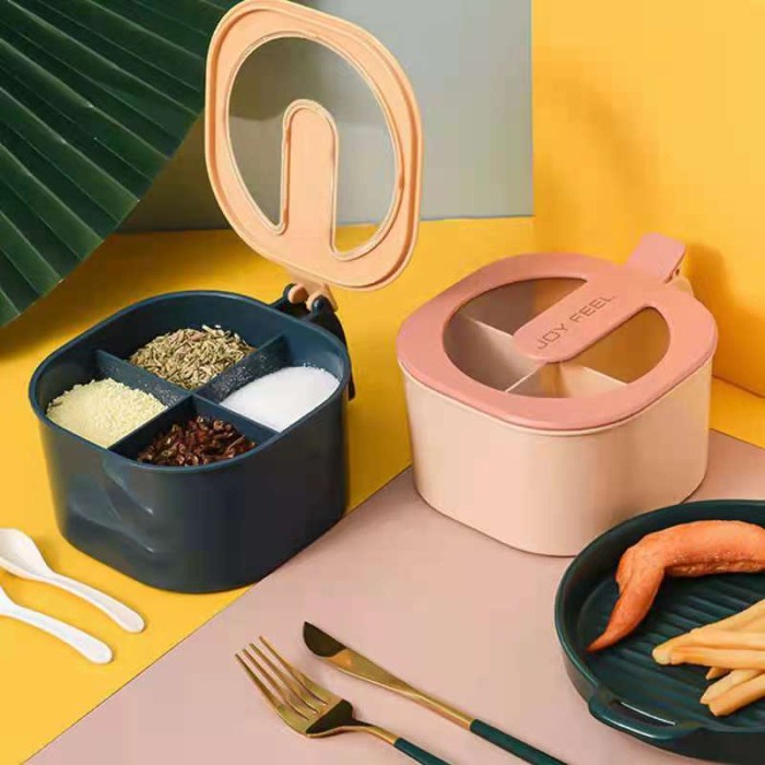 

kotak bumbu dapur penyimpanan bahan bumbu mulyi fungsi TUTUPAN KACA