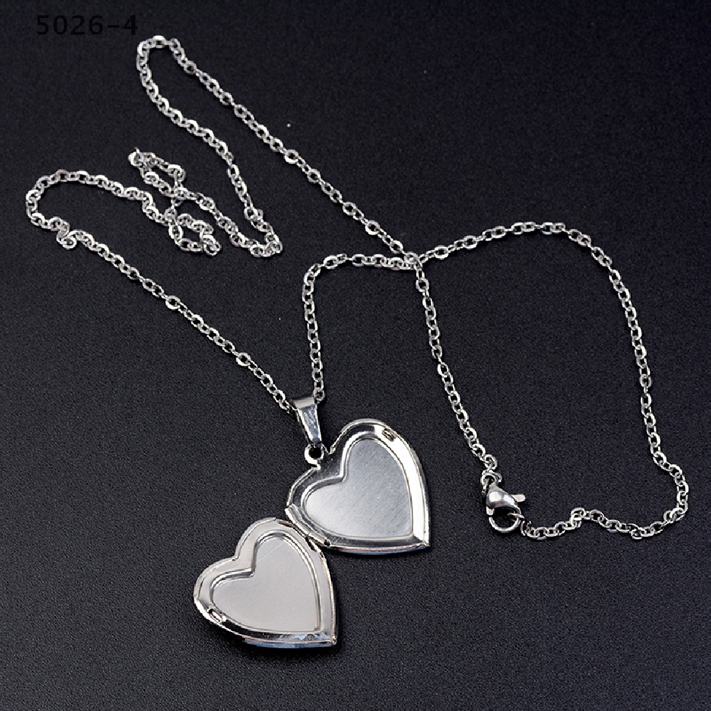 5026-4 Mood Necklaces Heart Pendant Necklace Temperature Control Color Change Necklace 5026-4