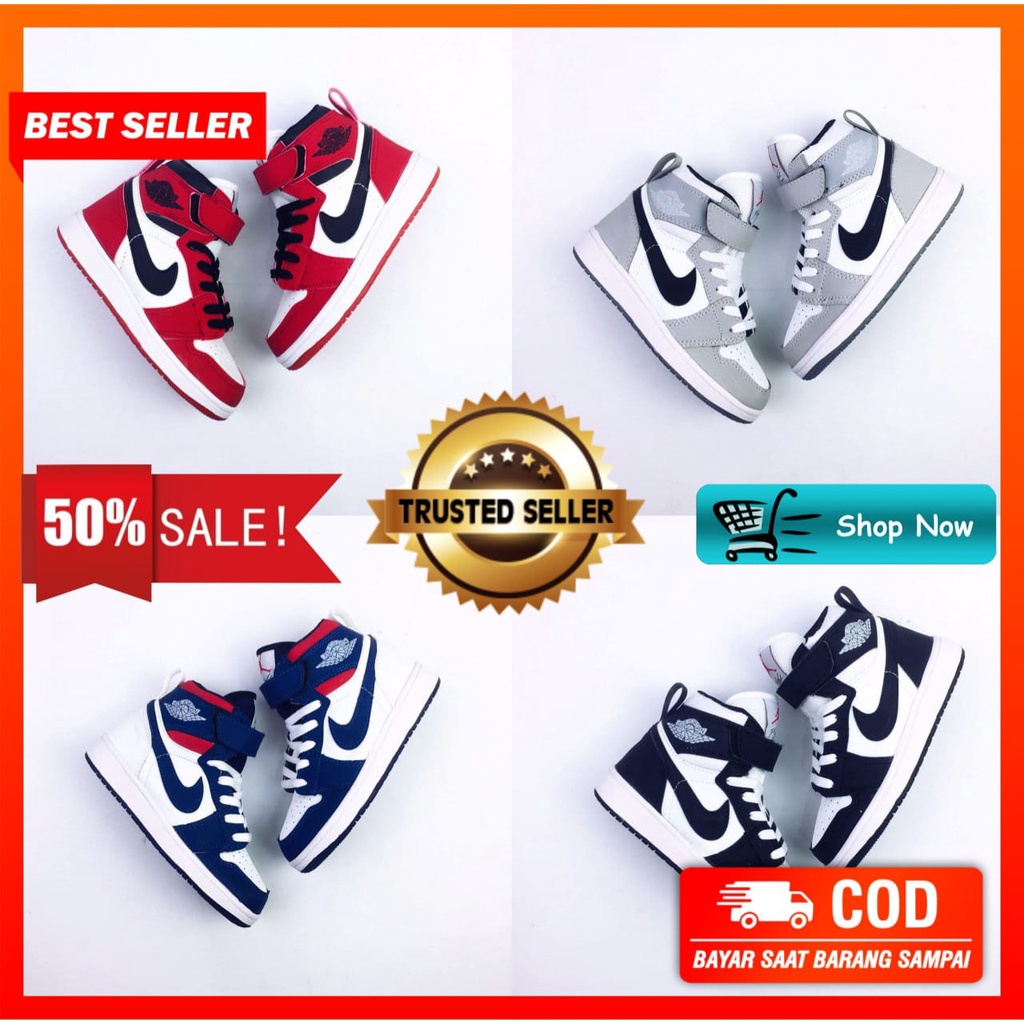 Harga SEPATU ANAK USIA 1-12 TAHUN NIKE AIR JORDAN RETRO HIGH